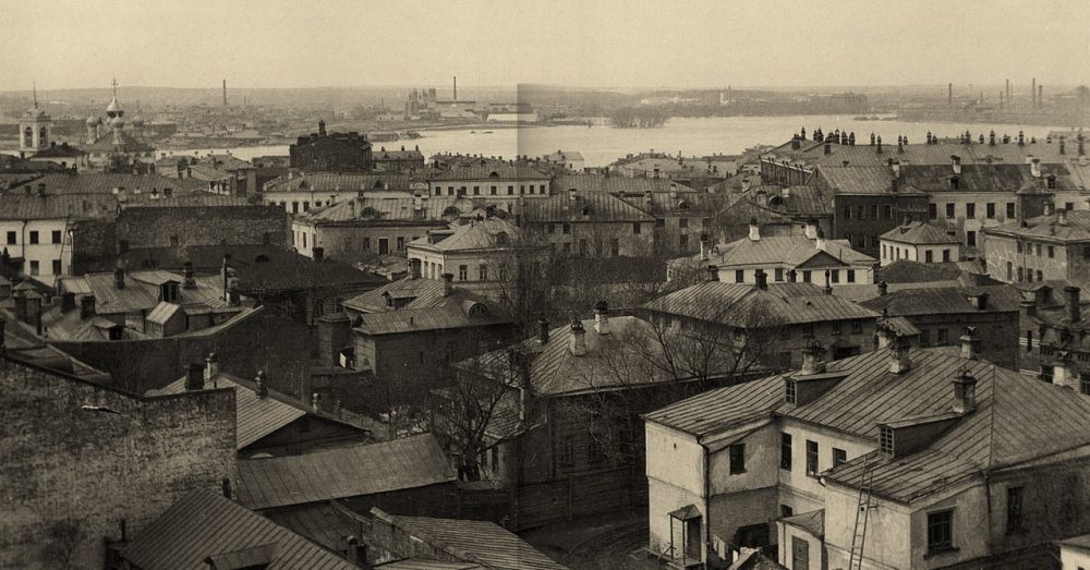 188. Вид от Спасо-Песковской площадки на Николу на Щепах и Дорогомилово. 1908-1910